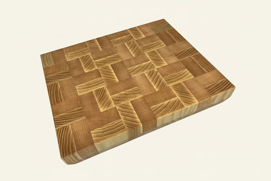 Cast and Wood Handmade ash and beech End Grain Chopping Board