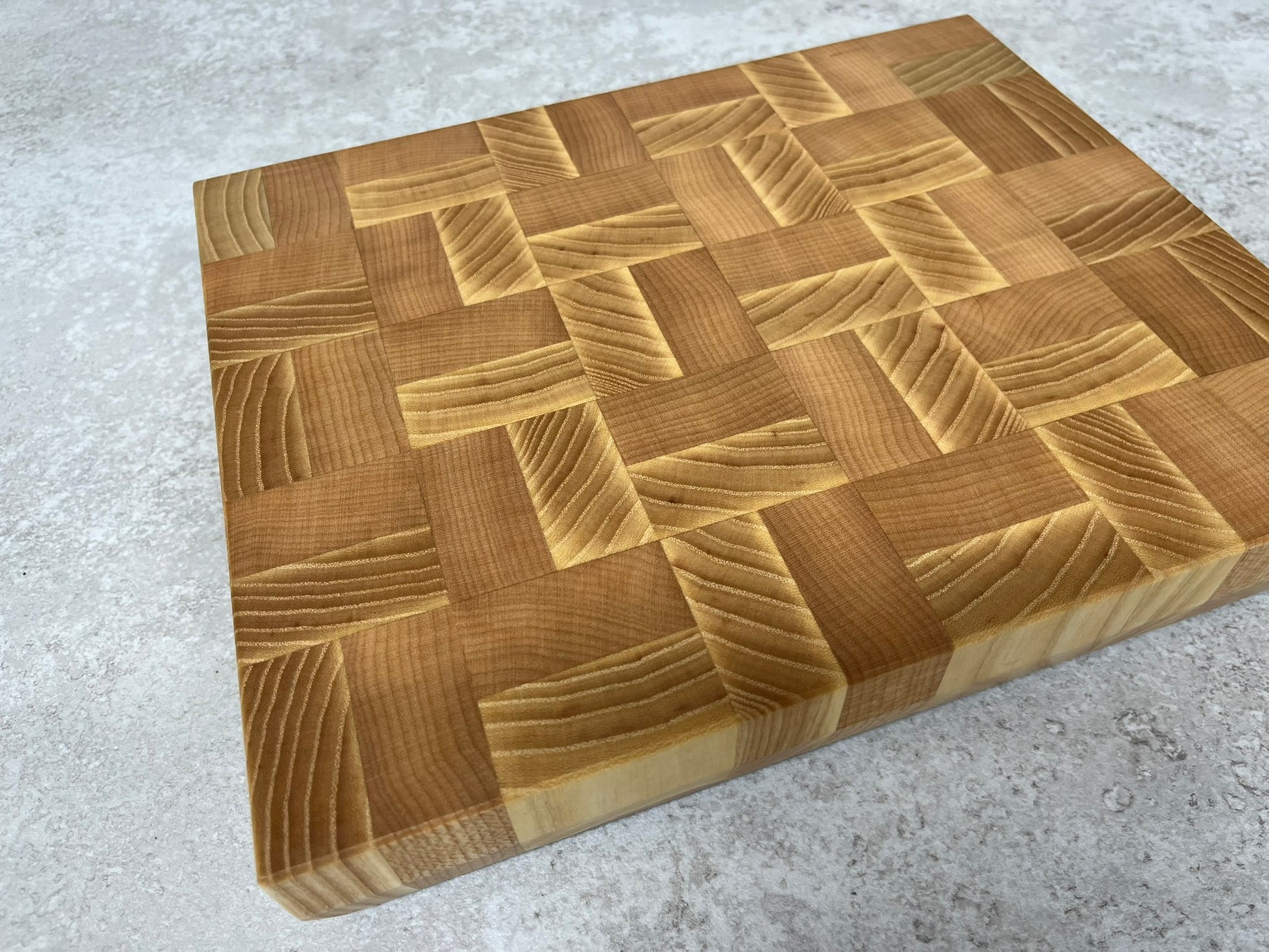 Cast and Wood Handmade ash and beech End Grain Chopping Board