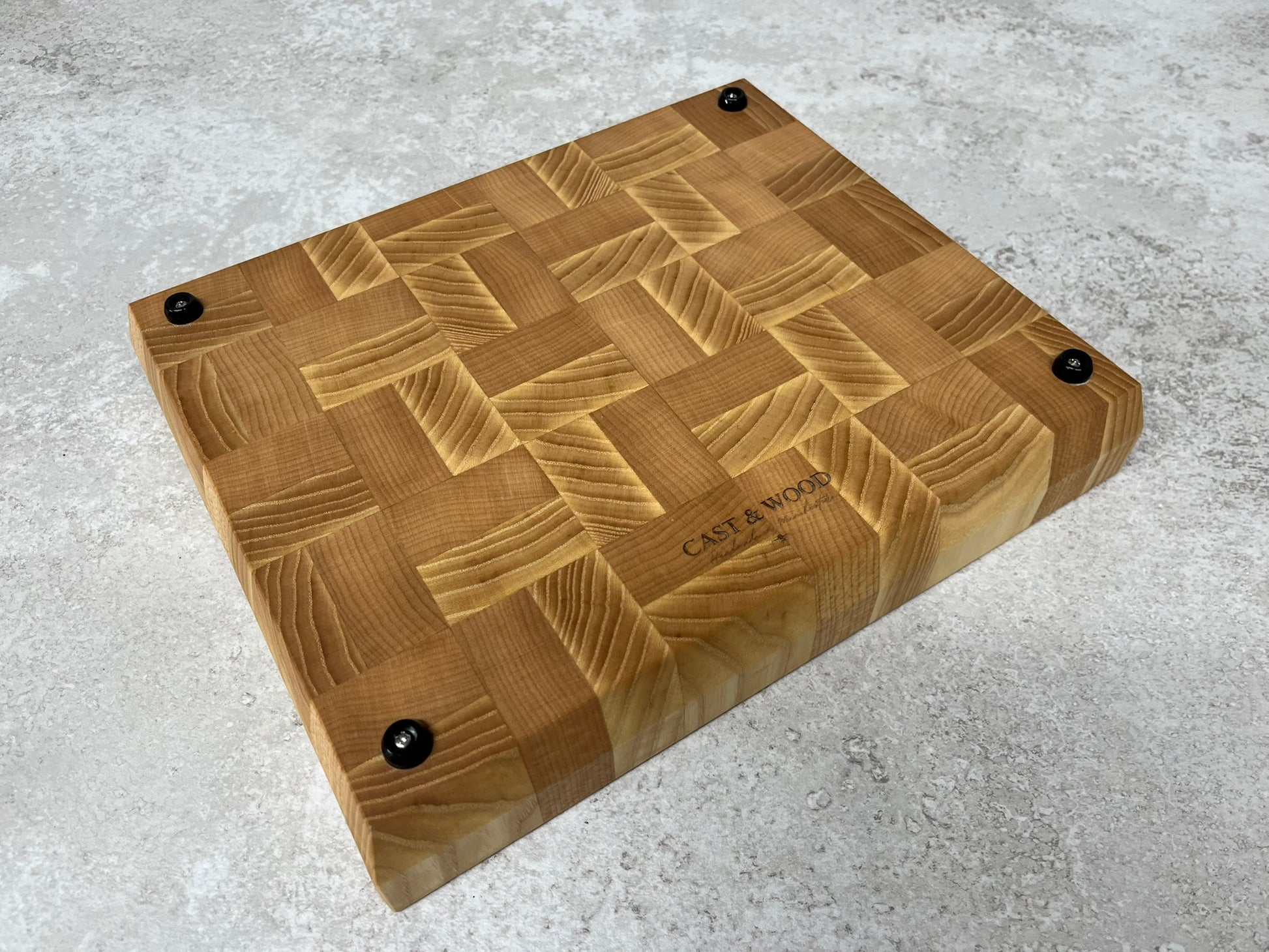 Cast and Wood Handmade ash and beech End Grain Chopping Board