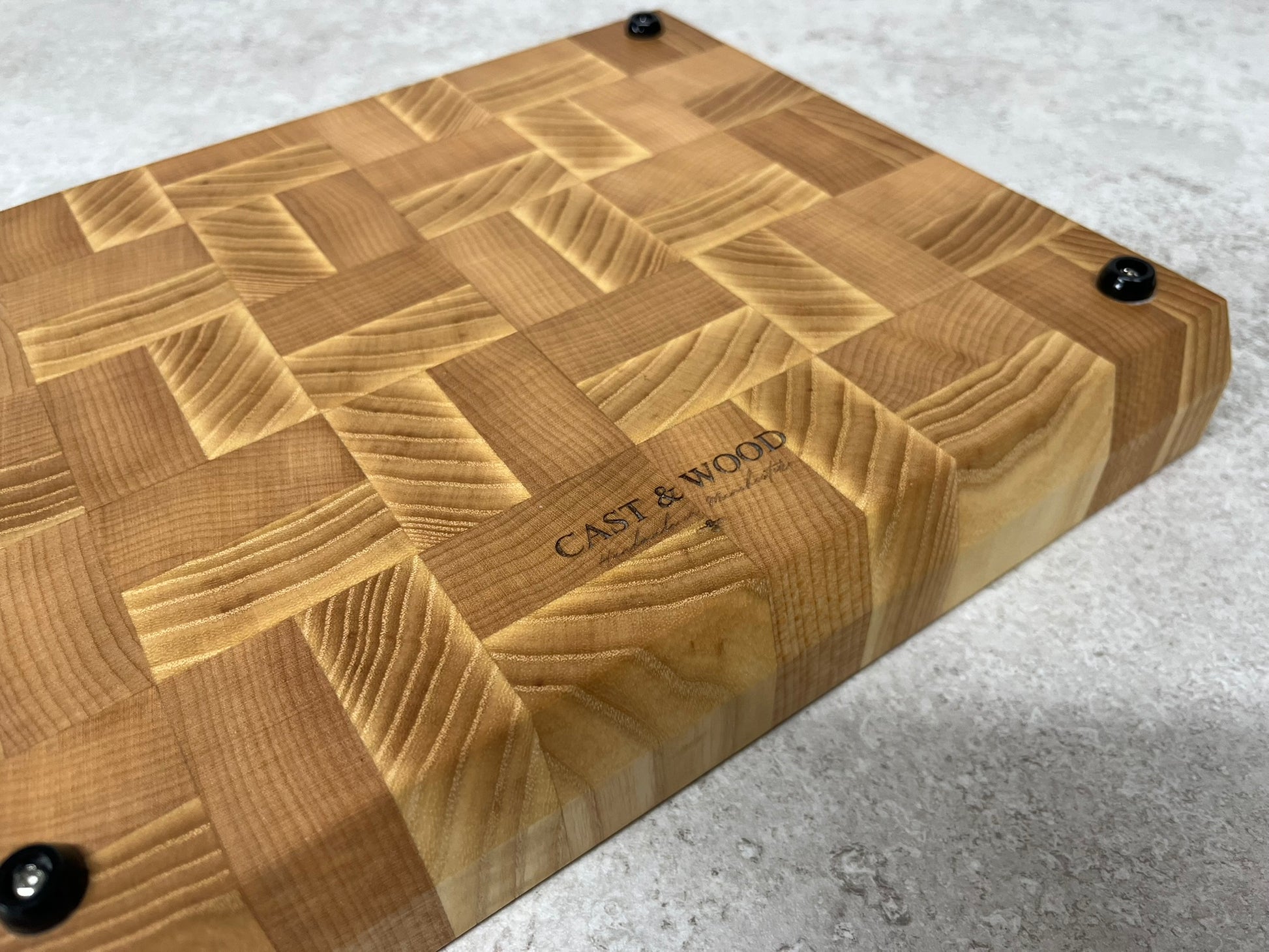 Cast and Wood Handmade ash and beech End Grain Chopping Board