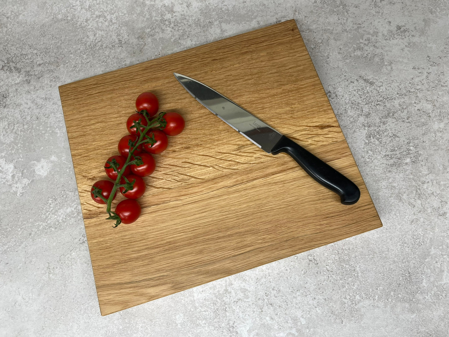 Chunky Solid Oak Chopping Board with Hand Carved Tree of Life