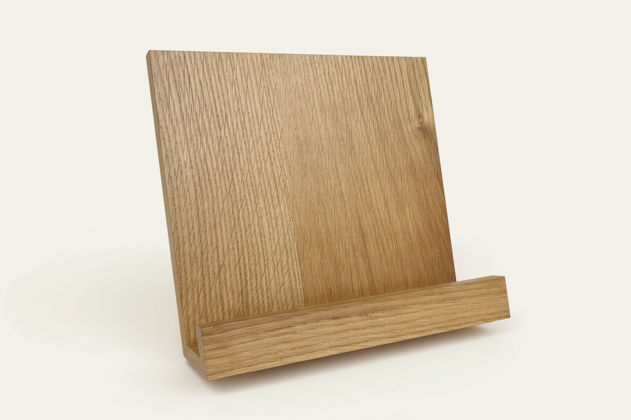 Oak Cookbook Stand