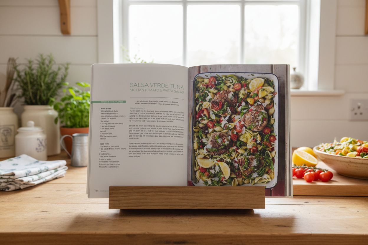 Oak Cookbook Stand