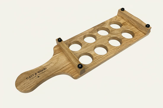 Oak Shot Glass Paddle