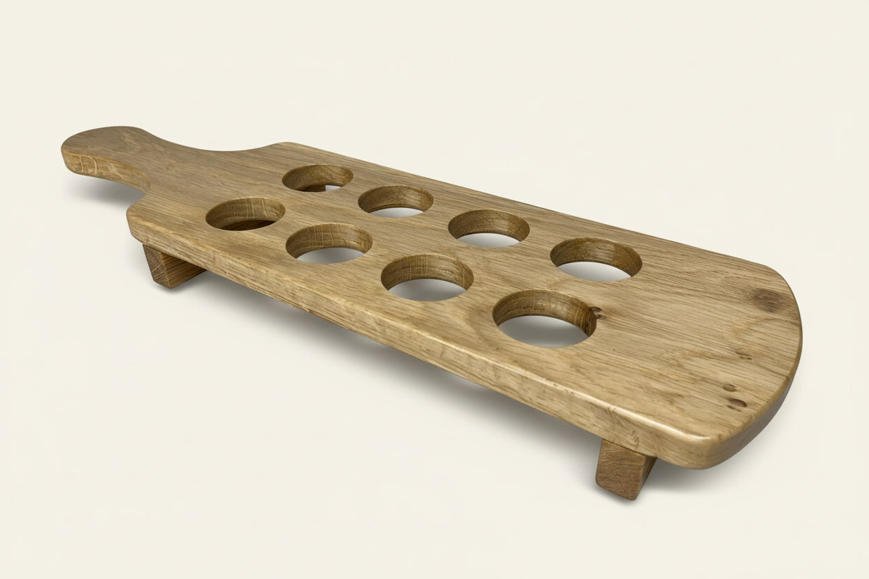 Oak Shot Glass Paddle