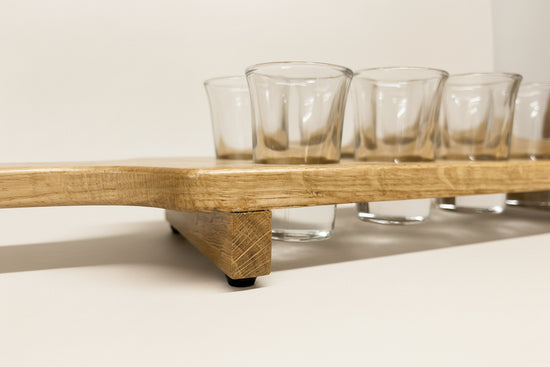 Oak Shot Glass Paddle