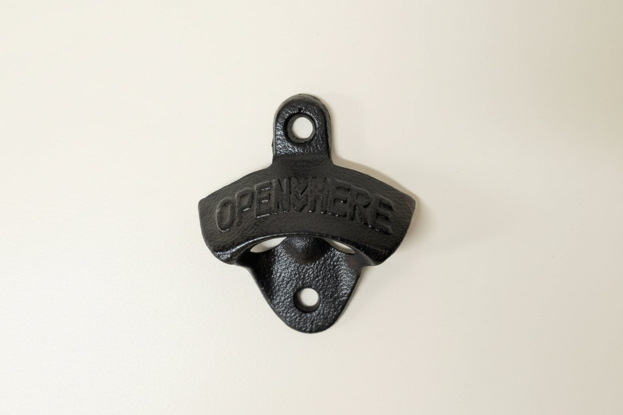 Open Here Bottle Opener