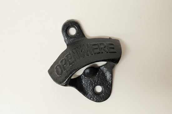 Open Here Bottle Opener