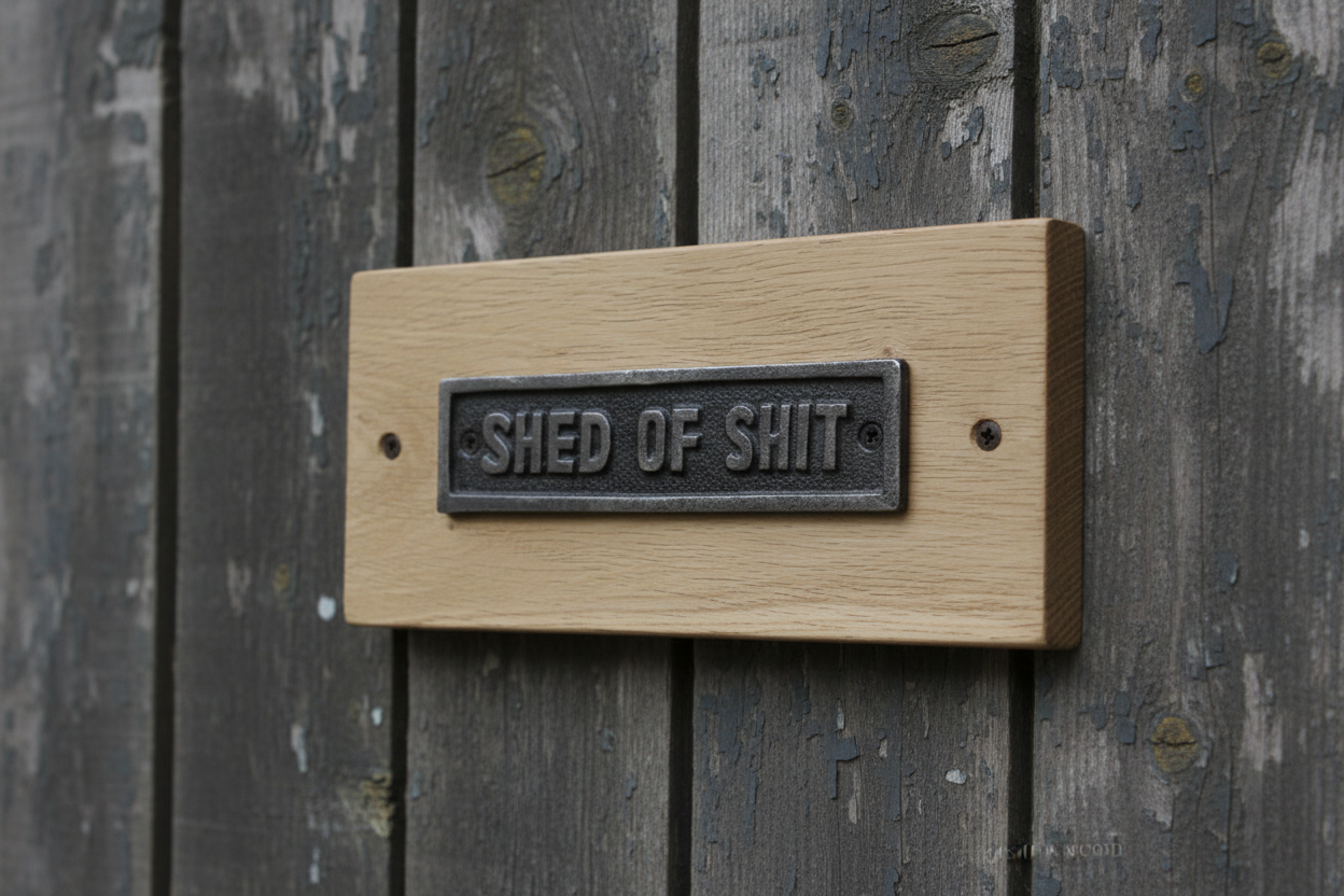Shed of Sh** Plaque - Mounted