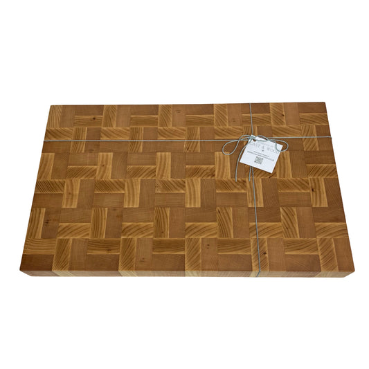 Large Premium End Grain Chopping Board - Ash / Beech