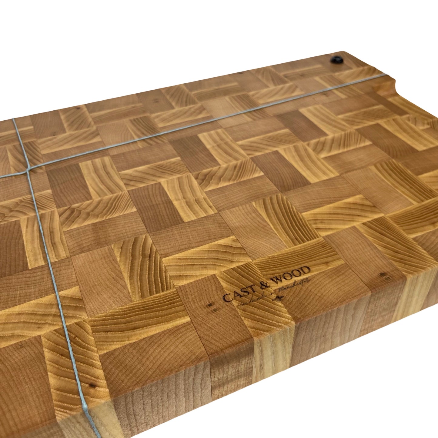 Large Premium End Grain Chopping Board - Ash / Beech