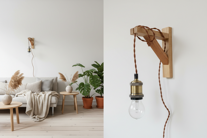 Oak & Balau Gallows Light Bracket