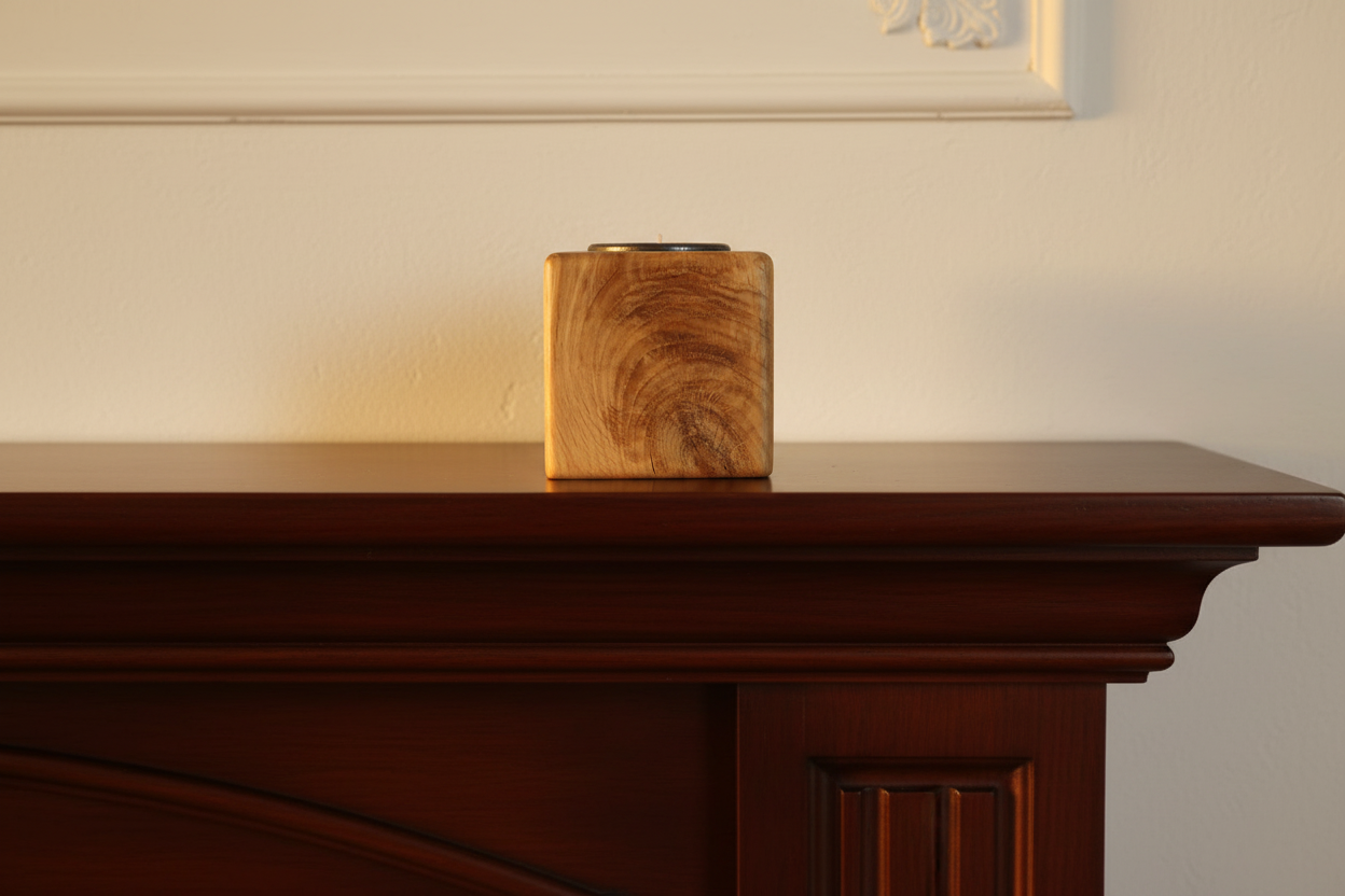 Oak Candle Holder
