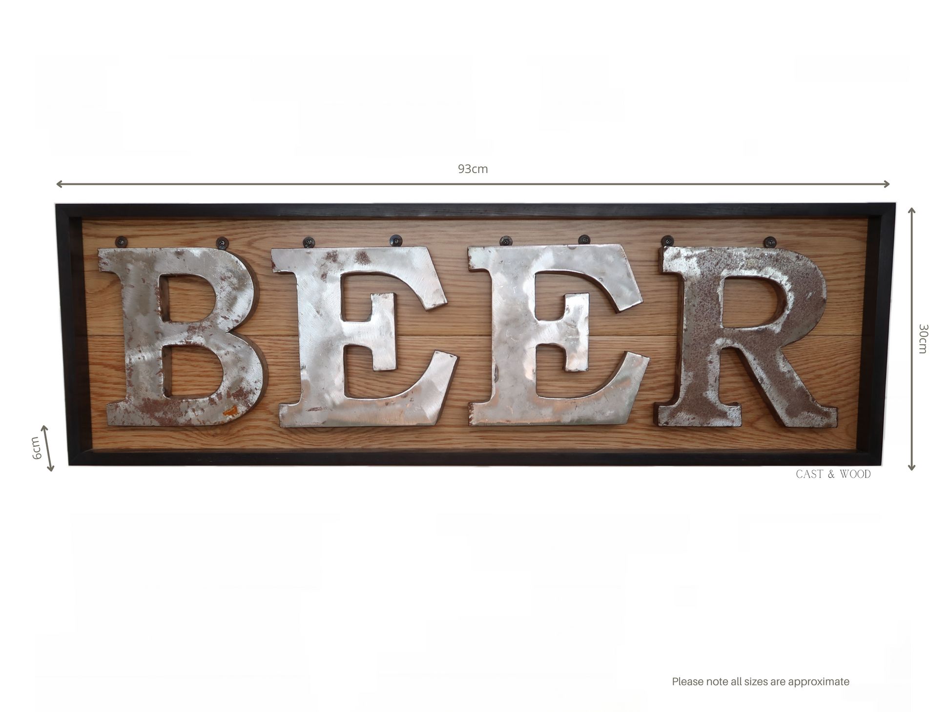 Handmade Beer Wall Sign