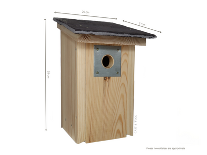 Luxury Penthouse Bird Box - Green Cast & Wood