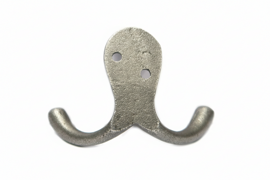 Double Robe Coat Hook Cast & Wood