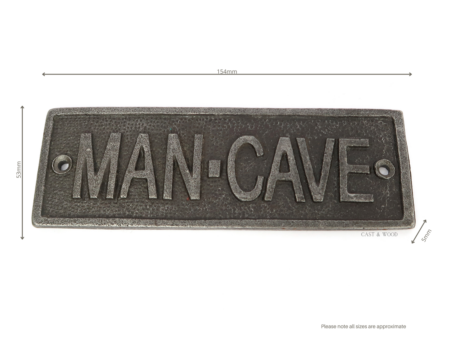 Man Cave Wall Plaque Sign