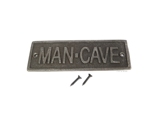 Man Cave Wall Plaque Sign