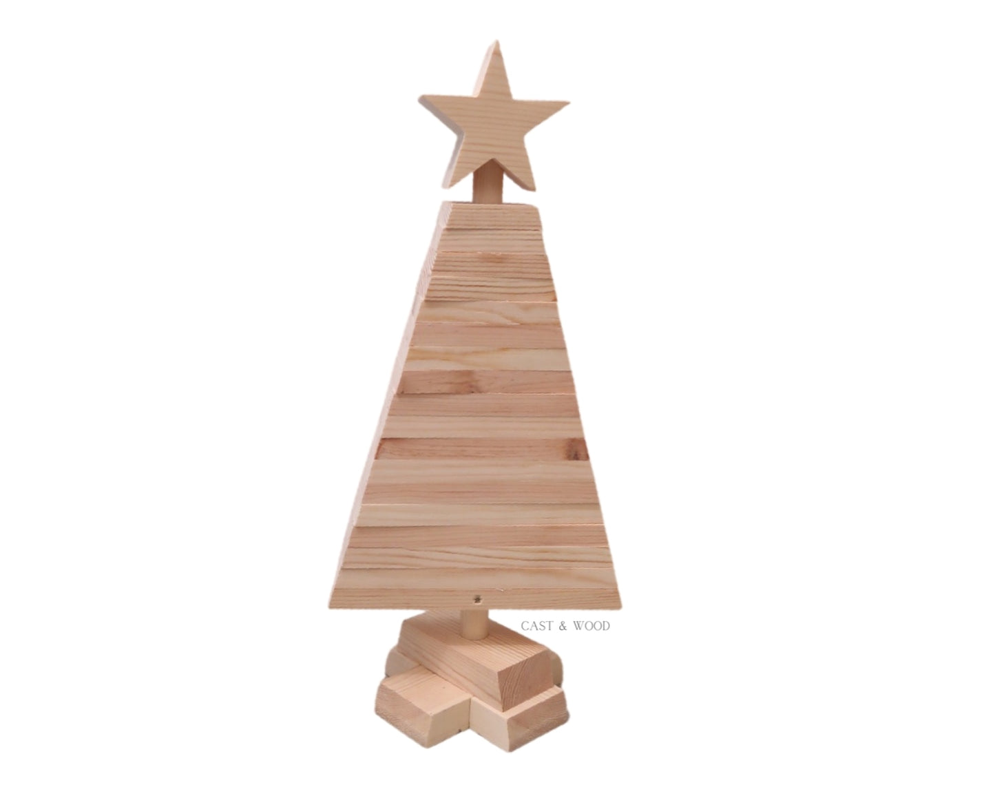 Small Wooden Christmas Tree - 40cm