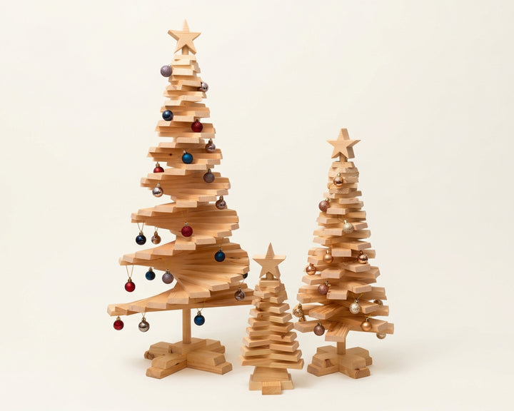 Medium Wooden Christmas Tree - 70cm