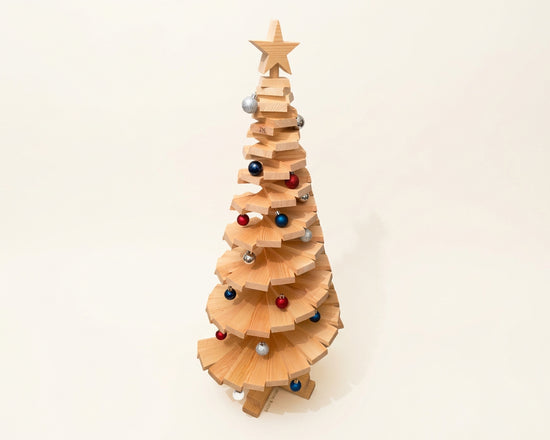 Large Wooden Christmas Tree - 100cm