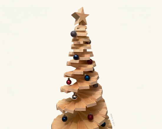 Large Wooden Christmas Tree - 100cm
