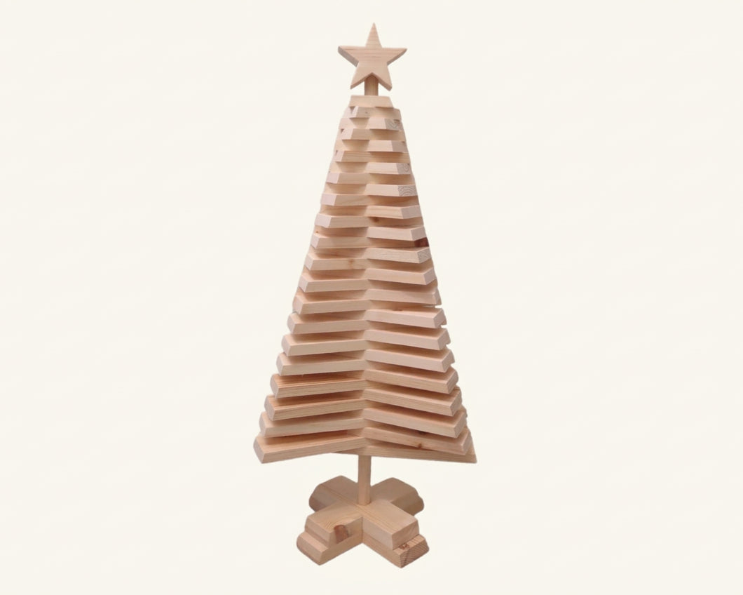 Medium Wooden Christmas Tree - 70cm