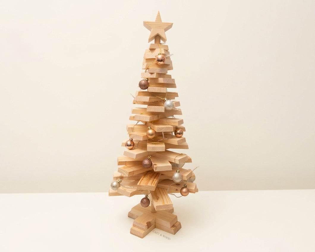 Medium Wooden Christmas Tree - 70cm
