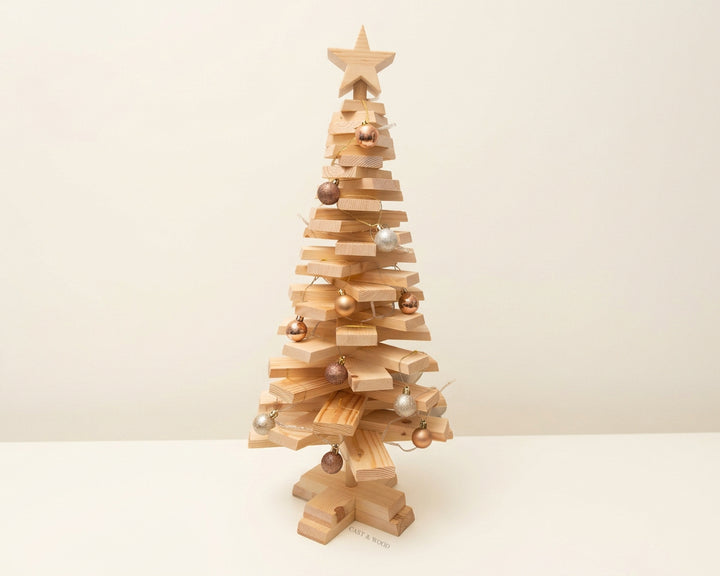 Medium Wooden Christmas Tree - 70cm