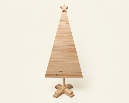Large Wooden Christmas Tree - 100cm