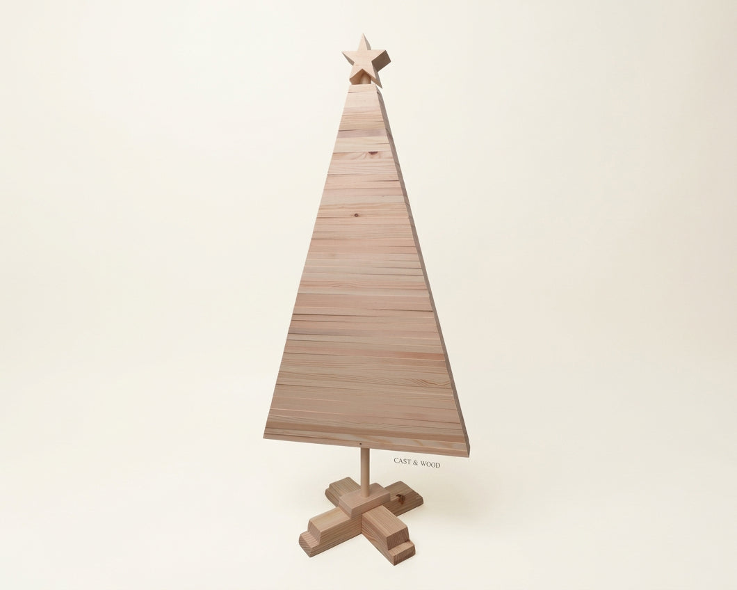Large Wooden Christmas Tree - 100cm