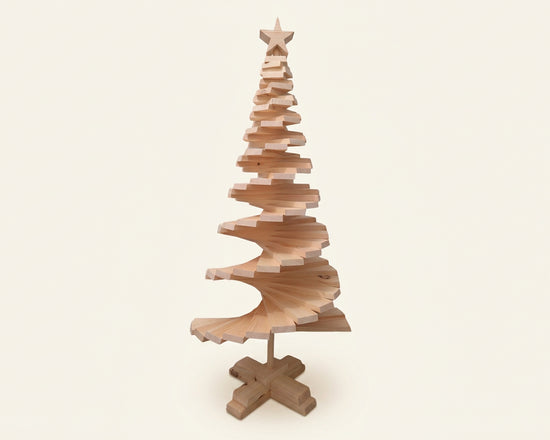 Large Wooden Christmas Tree - 100cm