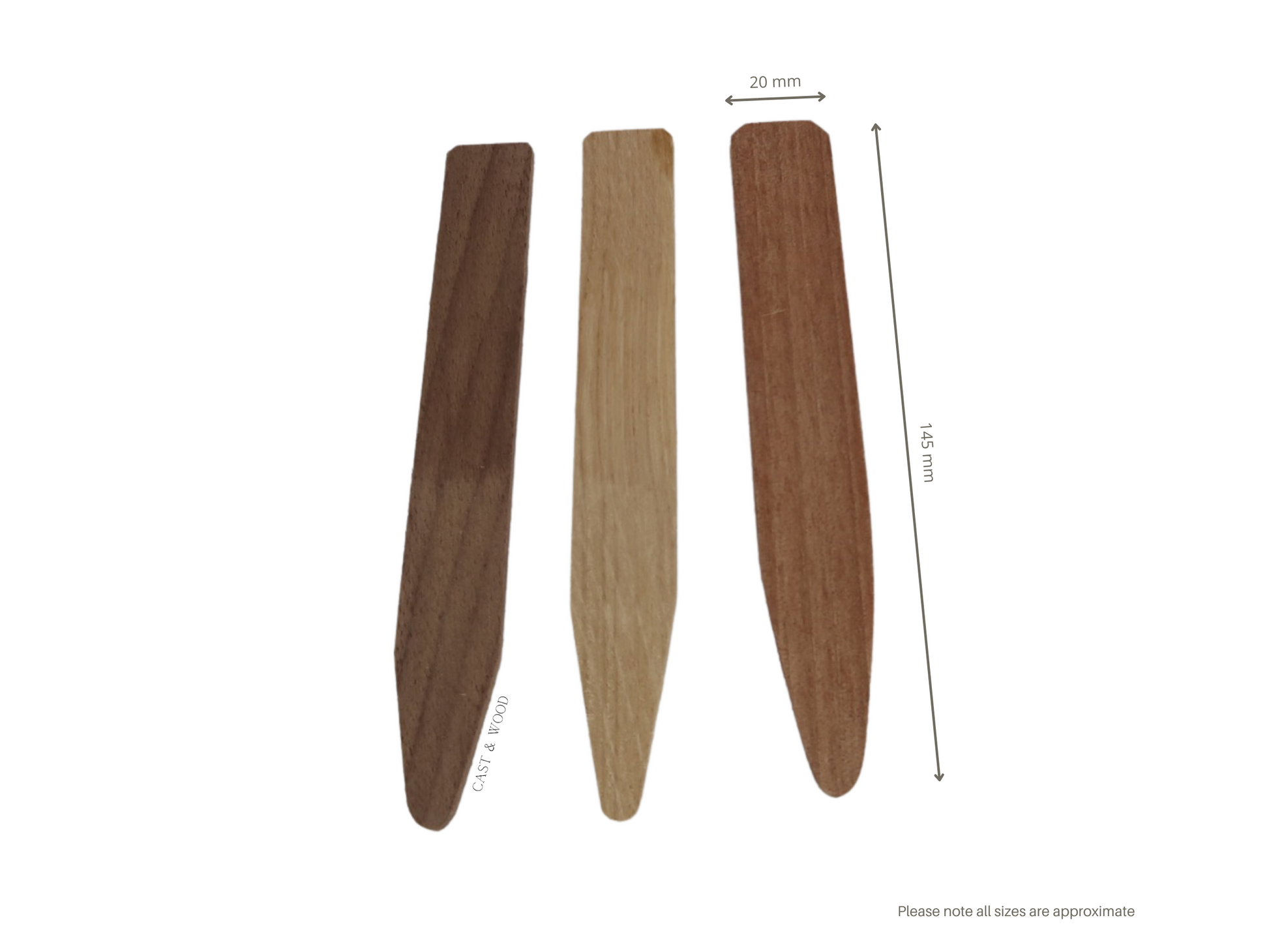 Medium Hardwood Plant Markers - Set of 10