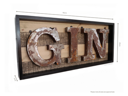 Handmade Gin Wall Sign