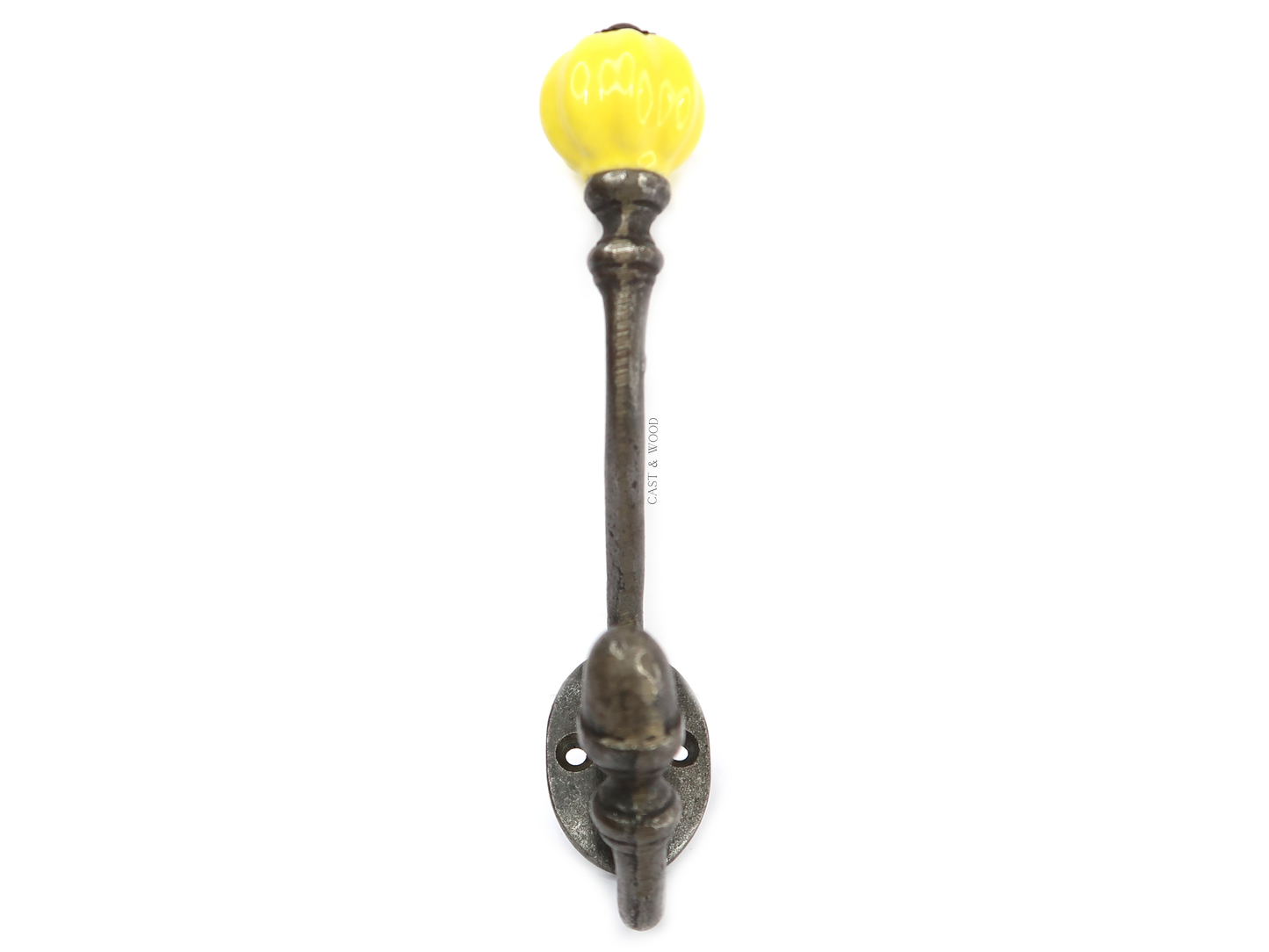 Yellow Acorn Double Coat Hook Cast & Wood