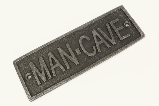 Man Cave Wall Plaque Sign