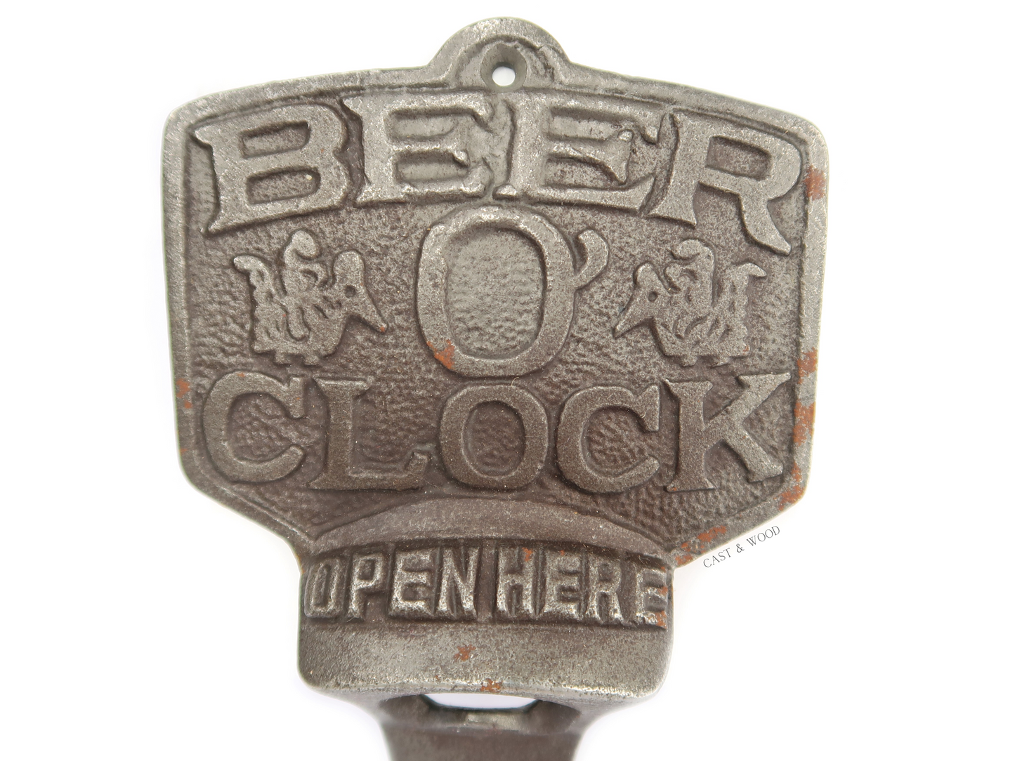 Beer O'Clock Bottle Opener Cast & Wood