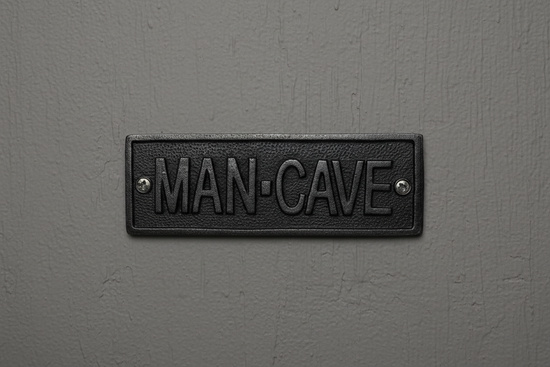 Man Cave Wall Plaque Sign