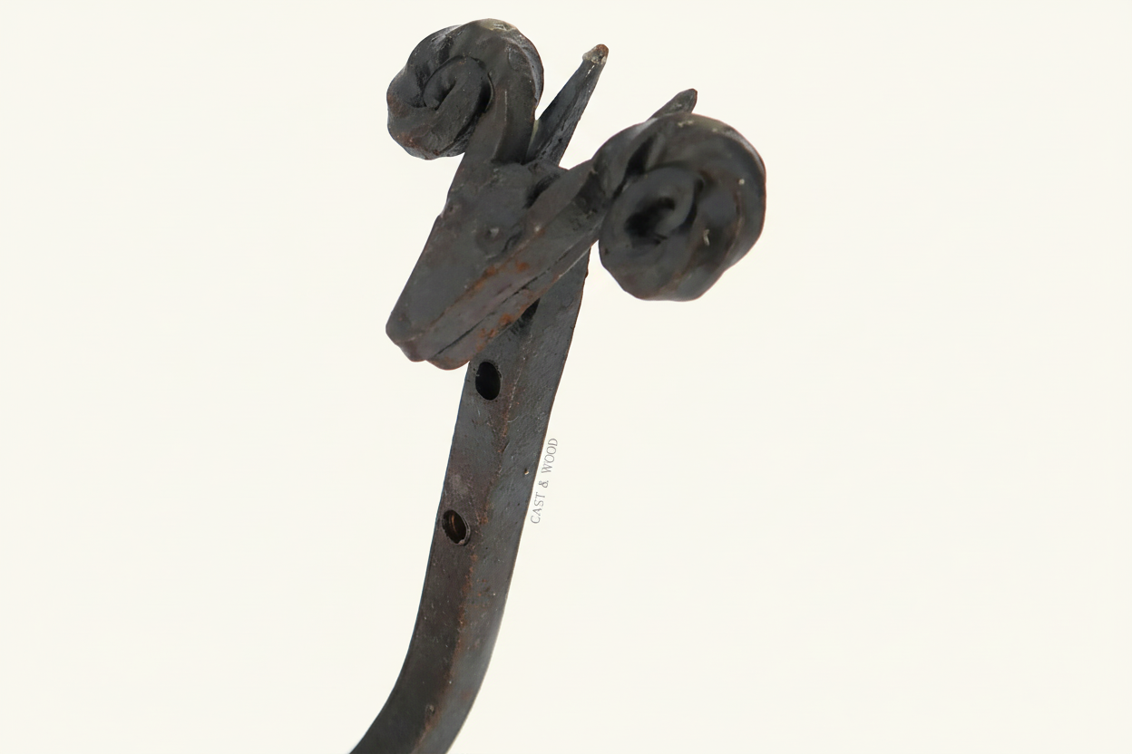 Sheep Head Scroll Coat Hook