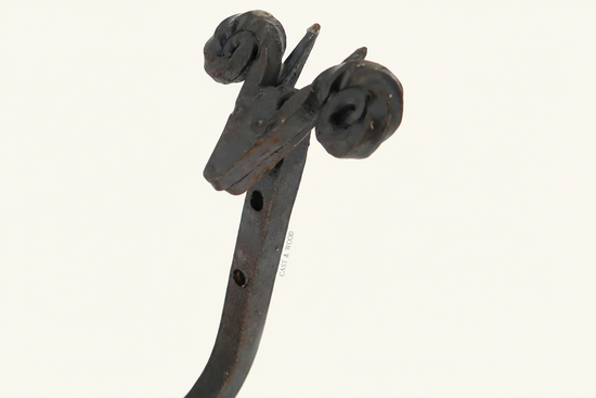Sheep Head Scroll Coat Hook