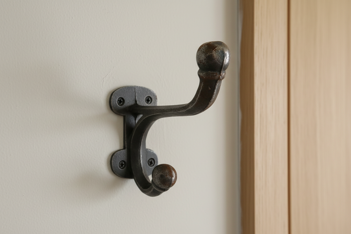 Chunky Hall Hat & Coat Hook Cast & Wood