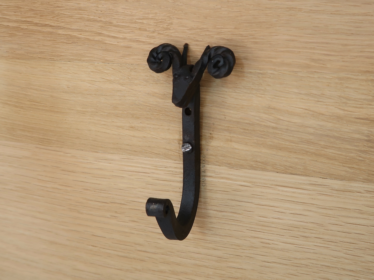 Sheep Head Scroll Coat Hook