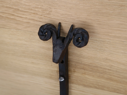 Sheep Head Scroll Coat Hook