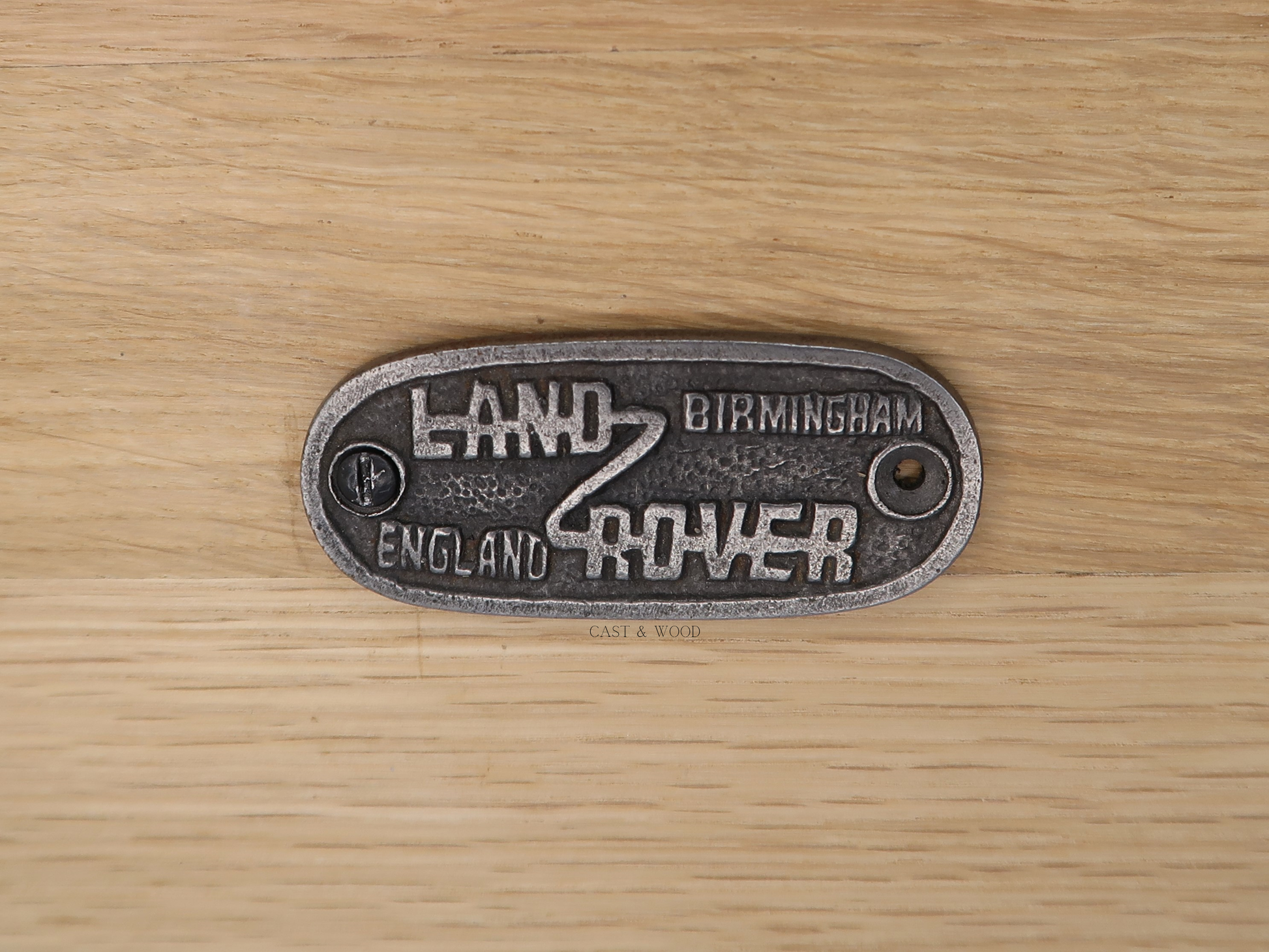 Land Rover Wall Plaque Sign Cast & Wood