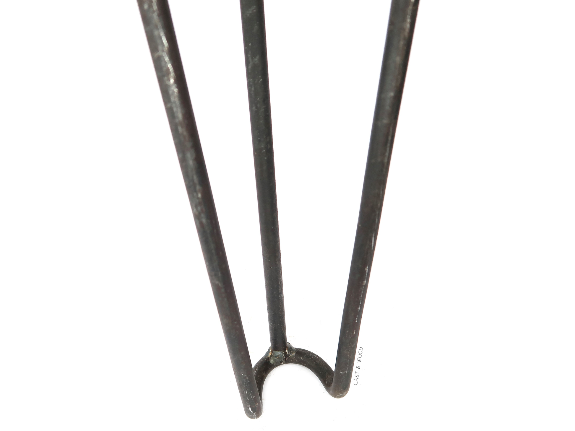 Footed Detail Hairpin Legs - Set of 4no - Bench 400mm Cast & Wood
