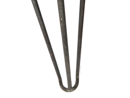 Footed Detail Hairpin Legs - Set of 4no - Bench 400mm Cast & Wood
