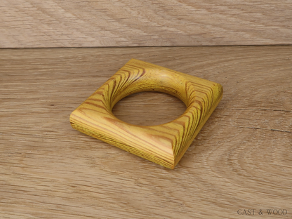 Napkin Rings - Yellow Cast & Wood