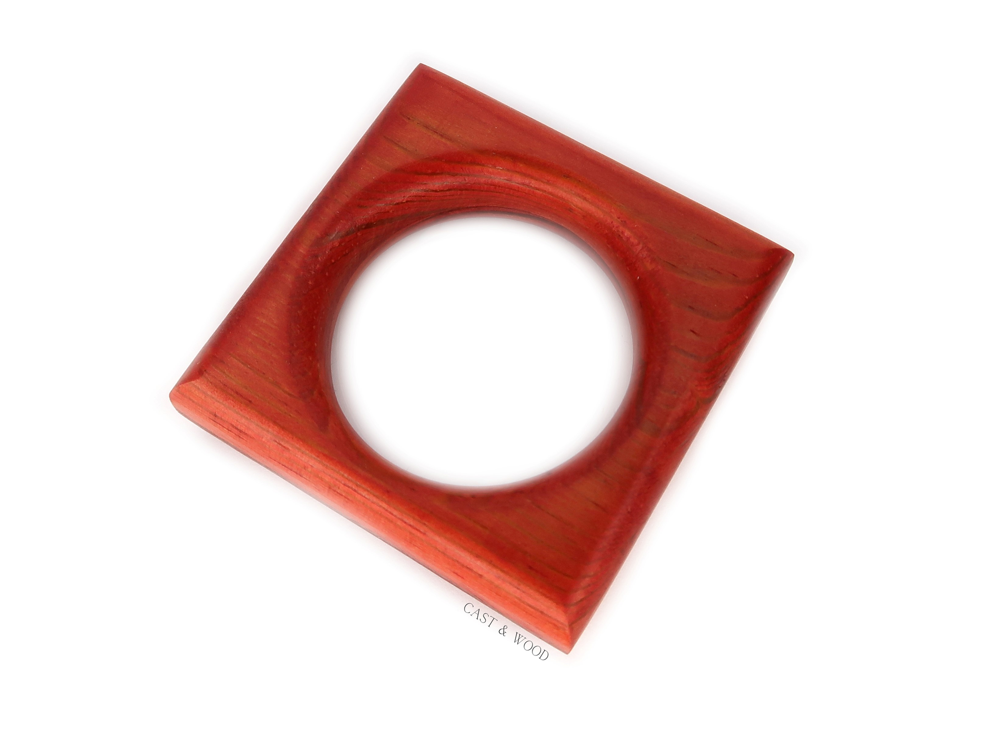 Napkin Rings - Red Cast & Wood