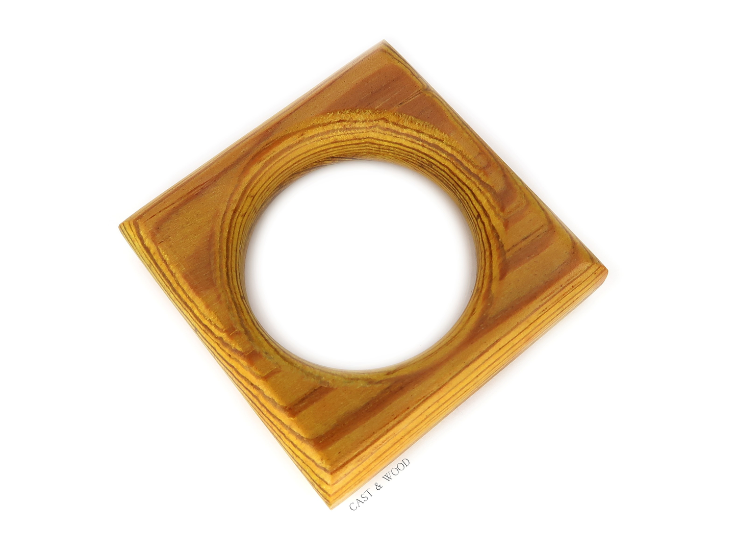 Napkin Rings - Yellow Cast & Wood