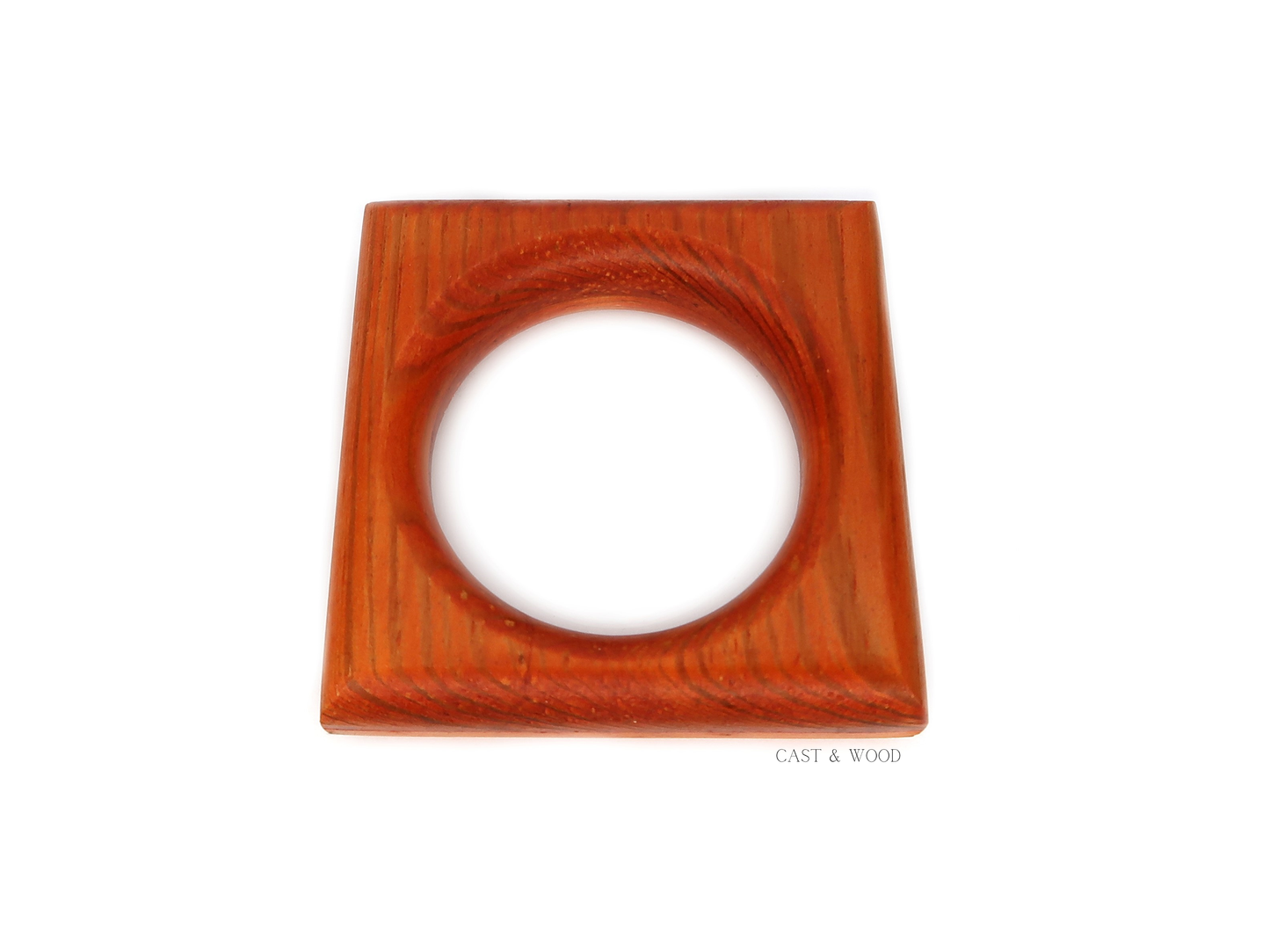 Napkin Rings - Orange Cast & Wood